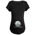 thumbnail image 1 of CafePress - Stork Baby Italy USA Maternity Dark T Shirt - Maternity Dark T-Shirt, 1 of 3