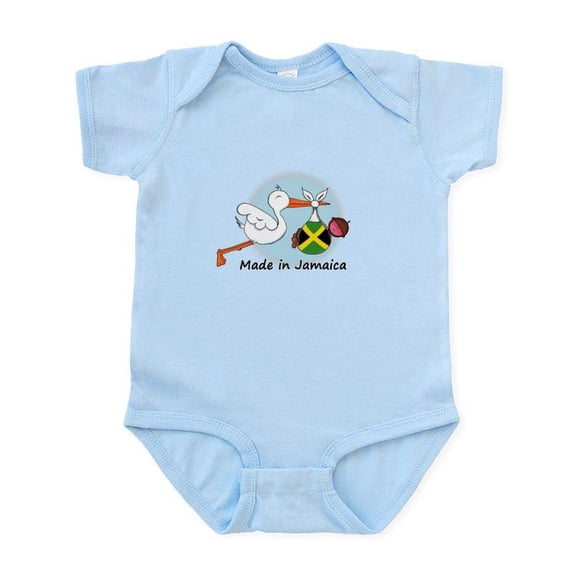 CafePress - Stork Baby Jamaica Infant Bodysuit - Baby Light Bodysuit, Size Newborn - 24 Months