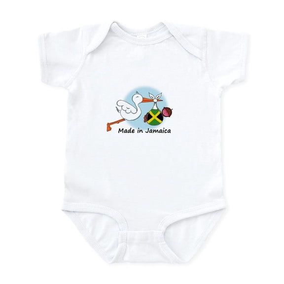 CafePress - Stork Baby Jamaica Infant Bodysuit - Baby Light Bodysuit, Size Newborn - 24 Months