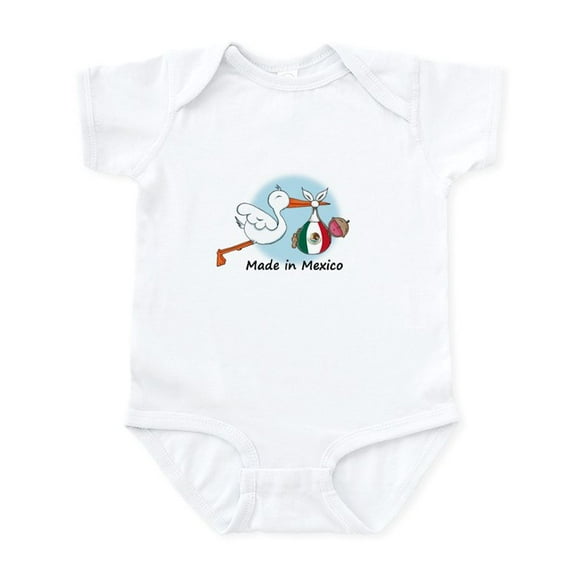 CafePress - Stork Baby Mexico Infant Bodysuit - Baby Light Bodysuit, Size Newborn - 24 Months