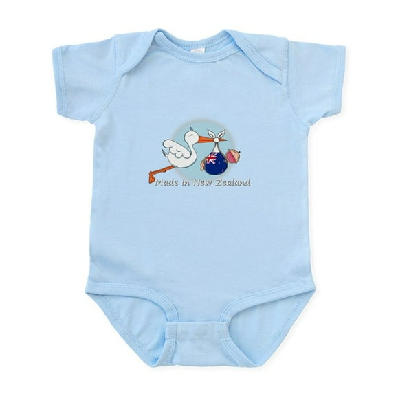 CafePress - Stork Baby NZ White Body Suit - Baby Light Bodysuit, Size Newborn - 24 Months
