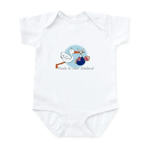 CafePress - Stork Baby NZ White Body Suit - Baby Light Bodysuit, Size Newborn - 24 Months