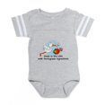 thumbnail image 1 of CafePress - Stork Baby Port 2 - Cute Infant Baby Football Bodysuit, 1 of 3