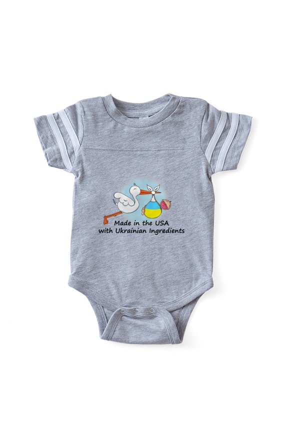 - Stork Baby Ukr 2 - Cute Infant Baby Football Bodysuit
