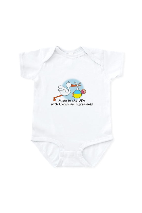 - Stork Baby Ukraine USA Infant Bodysuit - Baby Light Bodysuit, Size Newborn - 24 Months