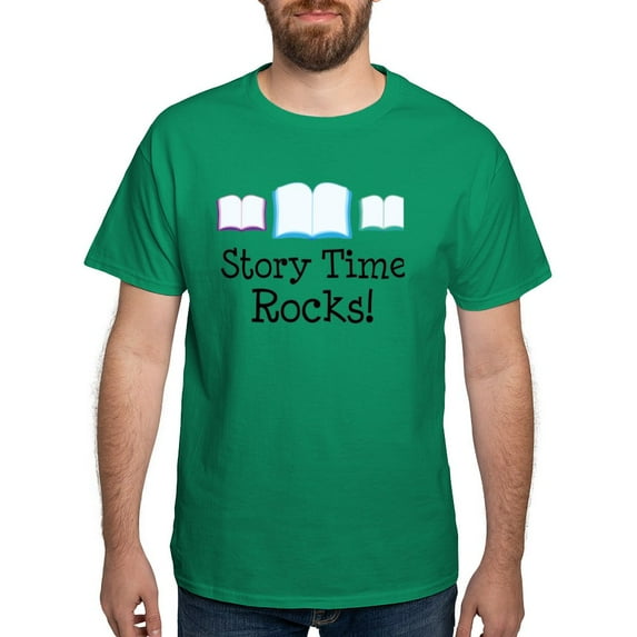 CafePress - Story Time Rocks T Shirt - Men's Classic Graphic Cotton T-Shirt