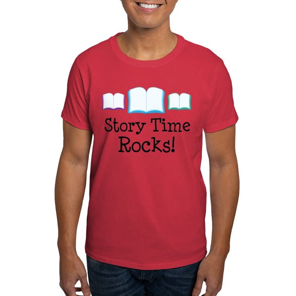 CafePress - Story Time Rocks T Shirt - Men's Classic Graphic Cotton T-Shirt