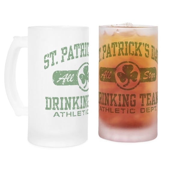 CafePress - Stpatdrinkas Frosted Stein - 16 oz Frosted Glass Beer Mug