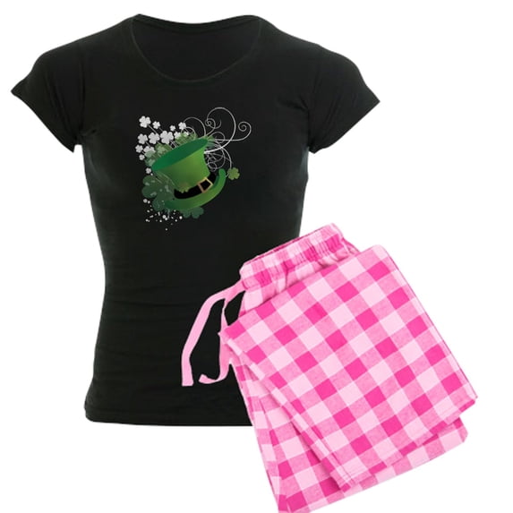 CafePress - Stpatrick Women's Dark Pajamas - Women's Short Sleeve Print T-Shirt and Pants Dark Cotton Pajama Set