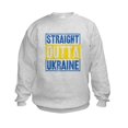 thumbnail image 1 of CafePress - Straight Outta Ukraine Support Ukrain Sweatshirt - Kids Sweatshirt, Youth Crew Neck Sweatshirt, 1 of 4