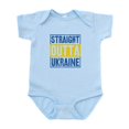 thumbnail image 1 of CafePress - Straight Outta Ukraine Support Ukraine Body Suit - Baby Light Bodysuit, Size Newborn - 24 Months, 1 of 4