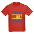 thumbnail image 1 of CafePress - Straight Outta Ukraine Support Ukraine T Shirt - Dark T-Shirt Kids XS-XL, 1 of 4