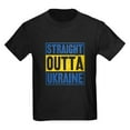 thumbnail image 1 of CafePress - Straight Outta Ukraine Support Ukraine T Shirt - Dark T-Shirt Kids XS-XL, 1 of 4