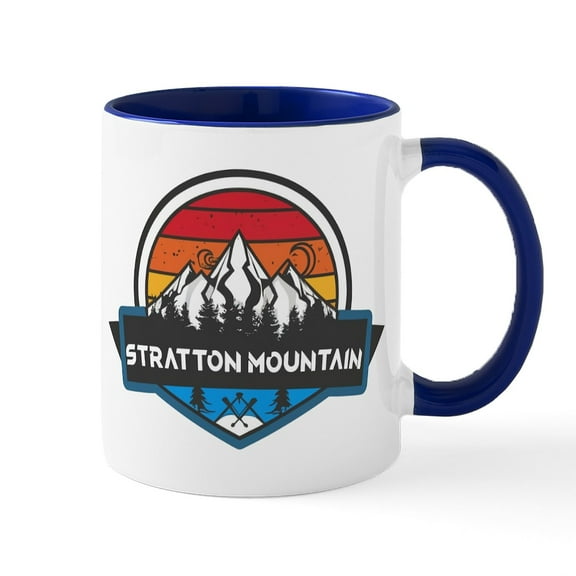 CafePress - Stratton Mountain Stratton Mountain Vermont Mugs - 11 oz Ceramic Mug - Novelty Coffee Tea Cup