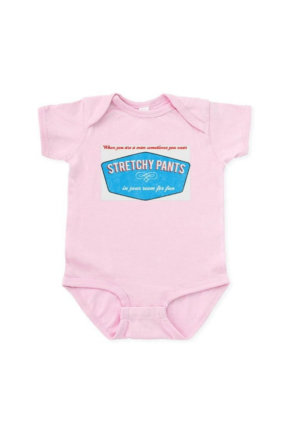 - Stretchy Pants (Vintage Look) Infant Creeper - Baby Light Bodysuit, Size Newborn - 24 Months