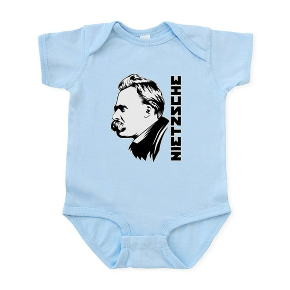 CafePress - Strk3 Nietzsche Infant Bodysuit - Baby Light Bodysuit, Size Newborn - 24 Months