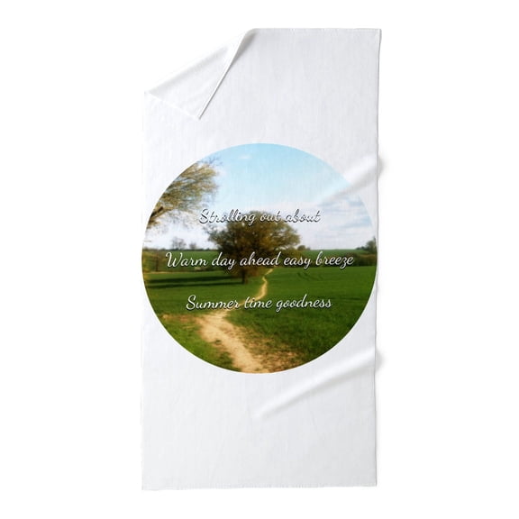 CafePress - Strolling Out About - Large Beach Towel, Soft 30"x60" Towel with Unique Design