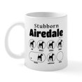 thumbnail image 1 of CafePress - Stubborn Airedale V2 Mug - 11 oz Ceramic Mug - Novelty Coffee Tea Cup, 1 of 6