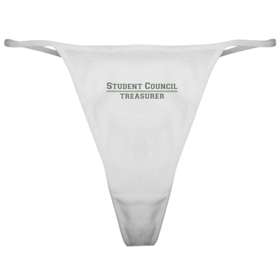 CafePress - Student Council Treasurer Classic Thong - Women's Novelty Thong Panties Underwear