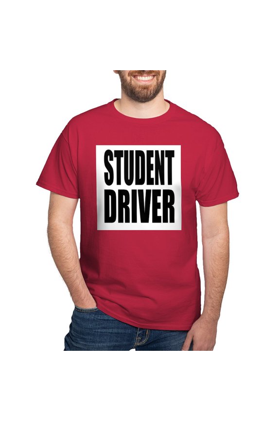- Student Driver T Shirt - Men's Classic Graphic Cotton T-Shirt