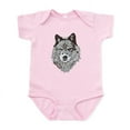 thumbnail image 1 of CafePress - Stylized Grey Wolf Infant Bodysuit - Baby Light Bodysuit, Size Newborn - 24 Months, 1 of 4