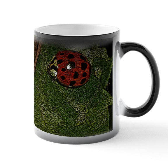 CafePress - Stylized Ladybug - 11 oz Color Changing Magic Mug