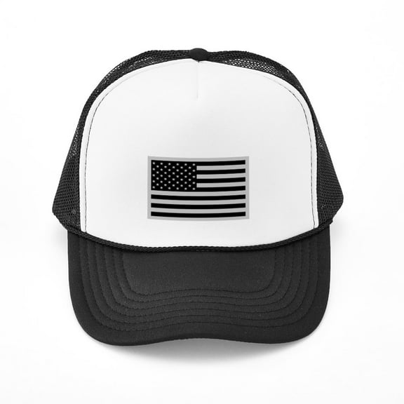 CafePress - Subdued US Flag Tactical - Adjustable Unisex Printed Trucker Hat with Mesh Back