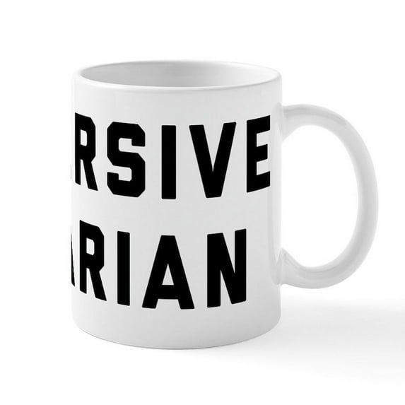 CafePress - Subversive Librarian - 11 oz Ceramic Mug - Novelty Coffee Tea Cup