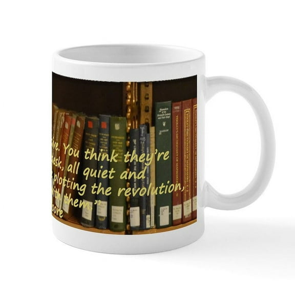 CafePress - Subversive Librarians Mugs - 11 oz Ceramic Mug - Novelty Coffee Tea Cup