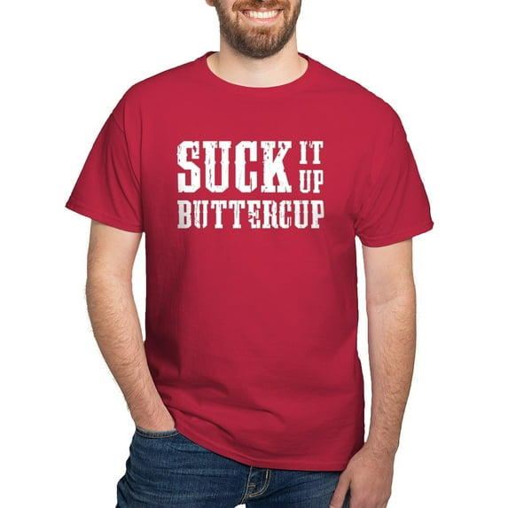 CafePress - Suck It Up Buttercup T Shirt - Men's Classic Graphic Cotton T-Shirt