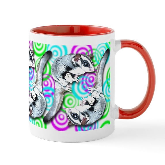CafePress - Sugar Glider 2 Mug - 11 oz Ceramic Mug - Novelty Coffee Tea Cup