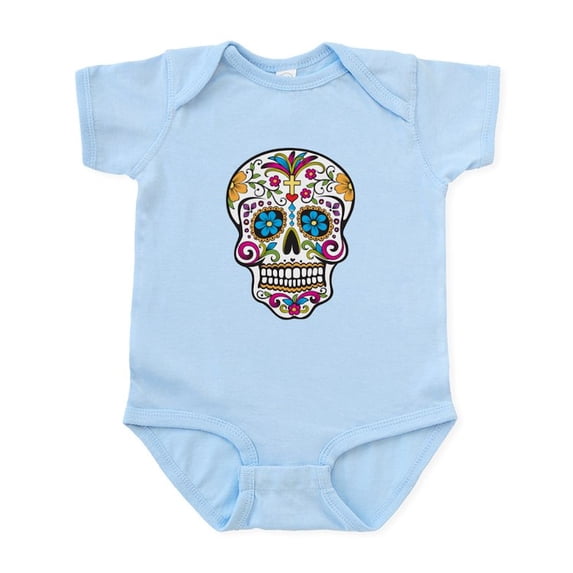 CafePress - Sugar Skull Infant Bodysuit - Baby Light Bodysuit, Size Newborn - 24 Months