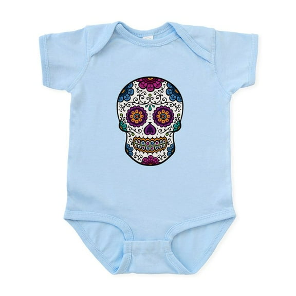 CafePress - Sugar Skull Infant Bodysuit - Baby Light Bodysuit, Size Newborn - 24 Months