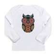 thumbnail image 1 of CafePress - Sugar Skull Owl Color Long Sleeve Infant T Shirt - Long Sleeve Infant T-Shirt, 1 of 2
