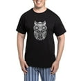 thumbnail image 1 of CafePress - Sugar Skull Owl Men's Dark Pajamas - Men's Dark Loose Fit Cotton Pajama Set, 1 of 7