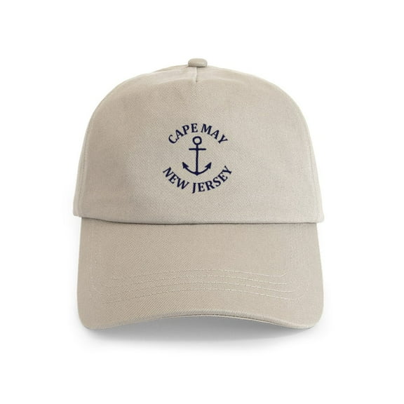 CafePress - Summer Cape May New Jersey Cap - Adjustable 100% Brushed Unisex Casual Cotton Baseball Cap, Beige, 1