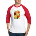thumbnail image 1 of CafePress - Summer Dahlias Baseball Jersey - Cotton Baseball Jersey, 3/4 Raglan Sleeve Shirt, 1 of 4