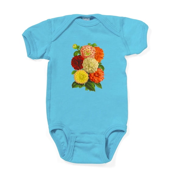 CafePress - Summer Dahlias - Cute Infant Bodysuit Baby Romper - Size Newborn - 24 Months