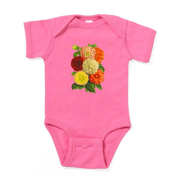 CafePress - Summer Dahlias - Cute Infant Bodysuit Baby Romper - Size Newborn - 24 Months