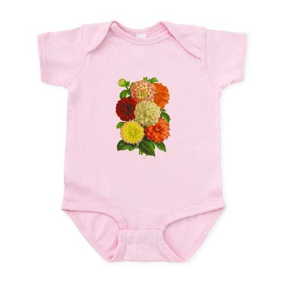 CafePress - Summer Dahlias Infant Bodysuit - Baby Light Bodysuit, Size Newborn - 24 Months