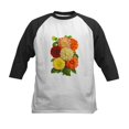 thumbnail image 1 of CafePress - Summer Dahlias Kids Baseball Jersey - Kids Cotton Baseball Jersey, 3/4 Sleeve Shirt, 1 of 4