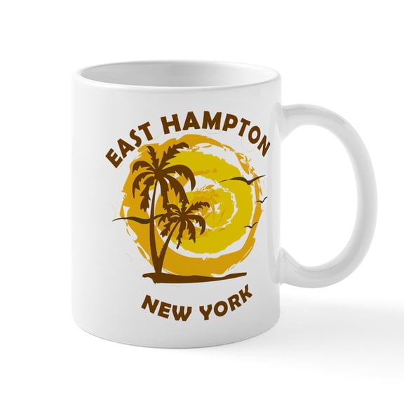 CafePress - Summer East Hampton New York Mugs - 11 oz Ceramic Mug - Novelty Coffee Tea Cup