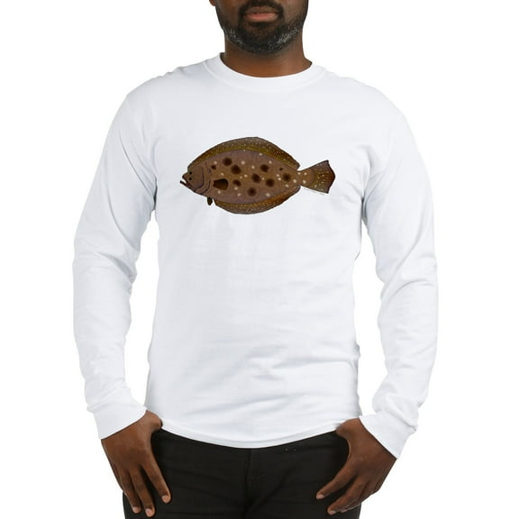 CafePress - Summer Flounder Long Sleeve T Shirt - Unisex Cotton Long Sleeve T-Shirt