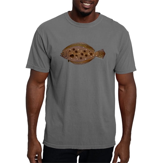 CafePress - Summer Flounder Men's Comfort Colors® T Shirt - Mens Comfort Colors Shirt