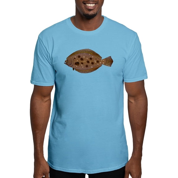 CafePress - Summer Flounder T Shirt - Fitted T-Shirt, Vintage Fit Soft Cotton Tee