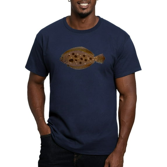CafePress - Summer Flounder T Shirt - Men's Fitted T-Shirt