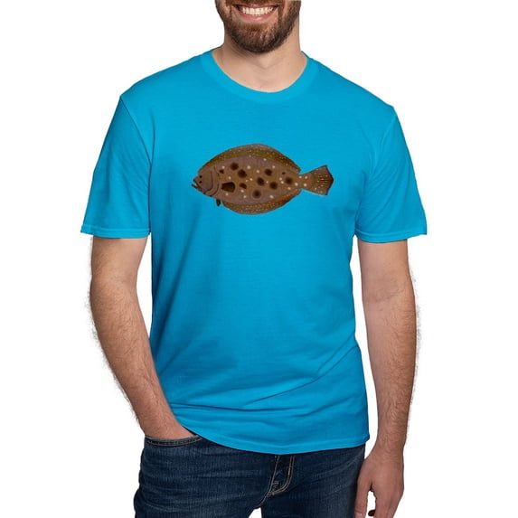 CafePress - Summer Flounder T Shirt - Men's Fitted T-Shirt
