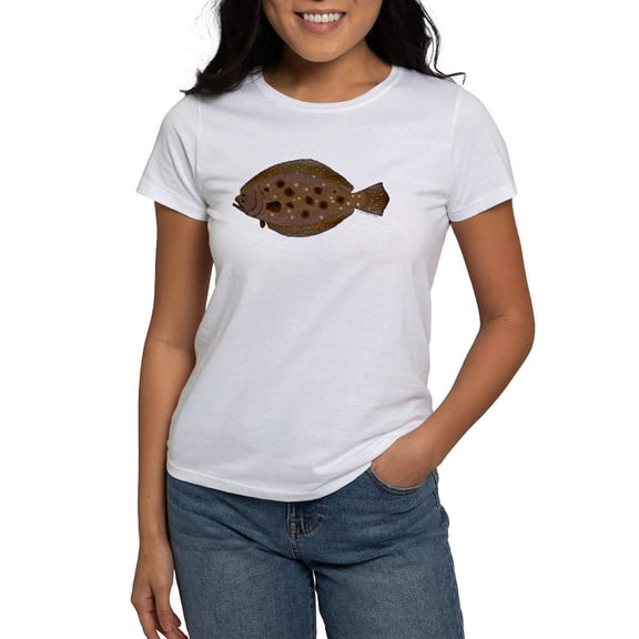 CafePress - Summer Flounder T Shirt - Women's Classic T-Shirt