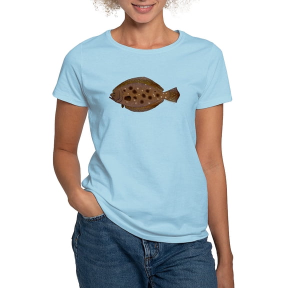 CafePress - Summer Flounder T Shirt - Women's Classic T-Shirt
