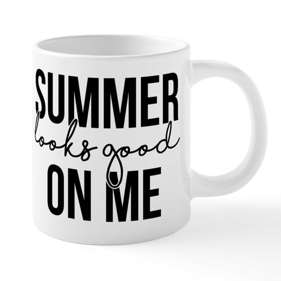 CafePress - Summer Looks Good On Me - 20 Oz White Ceramic Mega Mug